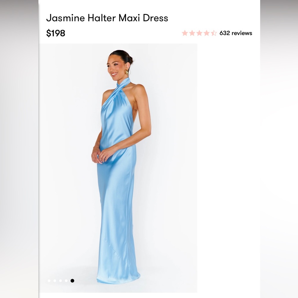 Show Me Your Mumu Jasmine Halter Baby Blue - NWT